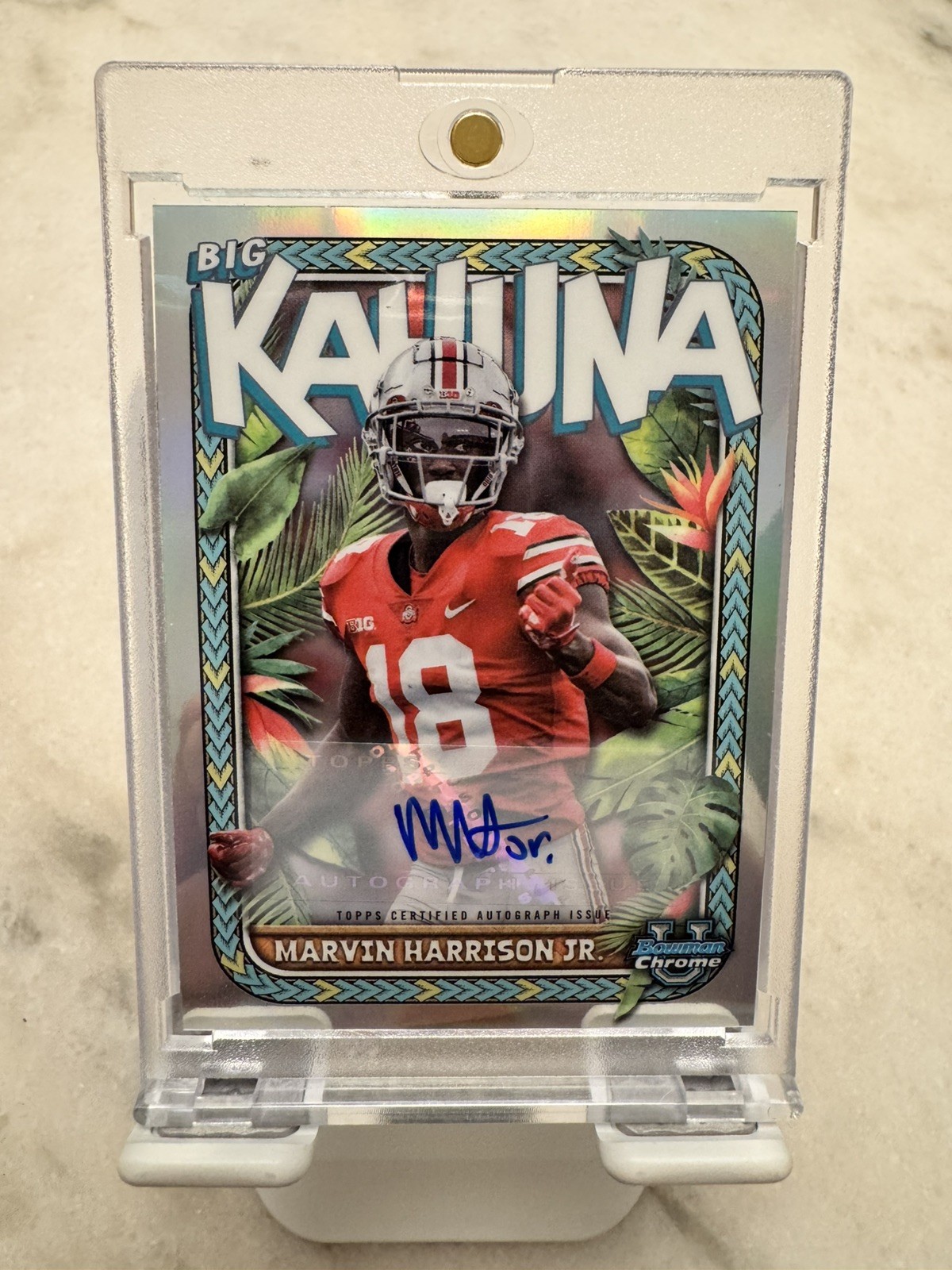 2023 Bowman U Chrome Marvin Harrison Jr. Big Kahuna Autograph Auto /150 