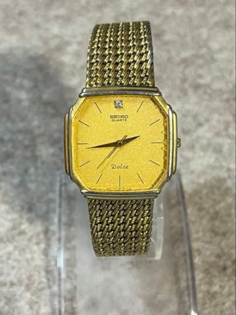 稼働 SEIKO DOLCE 7731-5000 セイコー ドルチェ 1Pダイヤ Working