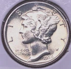 1936  Philadelphia Mint Silver Mercury Dime in Uncirculated  Condition with FSB