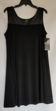 Daisy Fuentes Little Black Dress Size L NWT Sleeveless Polyester LBD