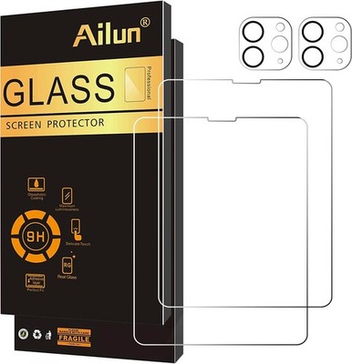 2 Pack Screen Protector for iPad Pro 12.9 2022 6th & 2021 5th, Anti-Scratch