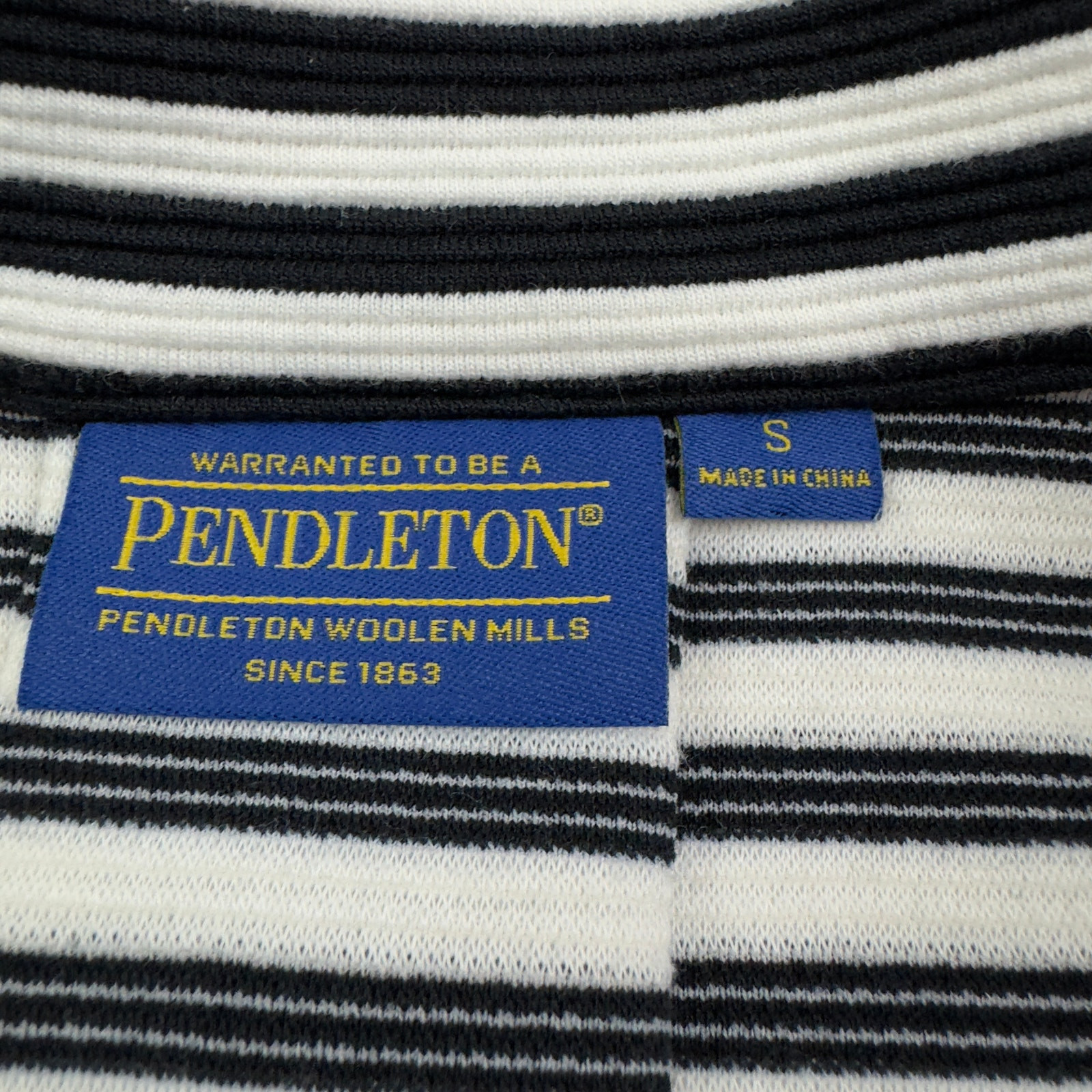 Pendleton Cotton Blend Striped Retro Button-Front… - image 5
