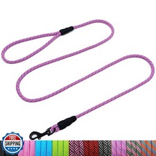 WYuZe 5ft Puppy Leash for Small Dogs, 1/4" Thin Rope Dog Leash with Easy to U