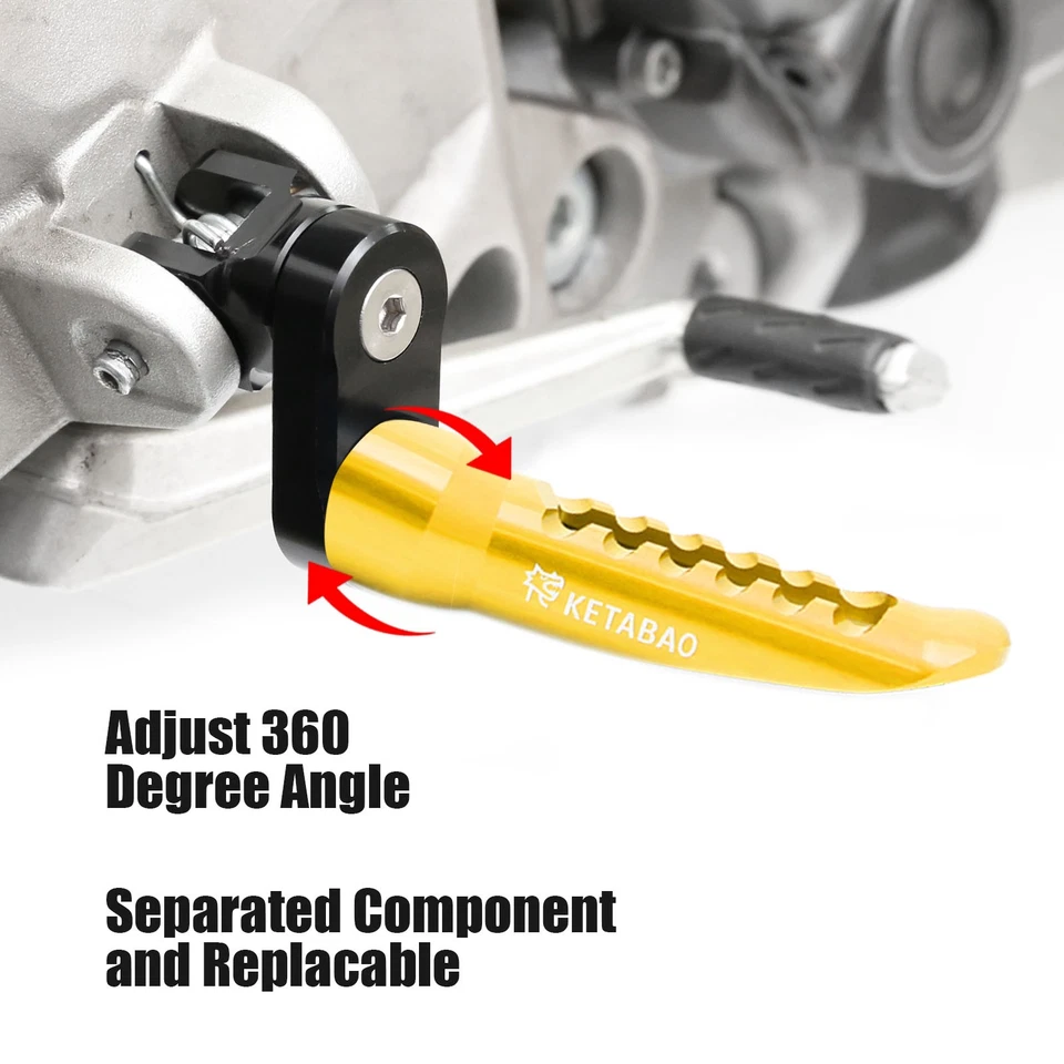 Clavijas delanteras BOB doradas 25 mm ajustables para Honda CB600F Hornet 98-06 05 04 Foto 3 de 4