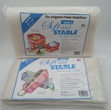 Soft and Stable White 100 Polyester Foam Stabilizer By Annie s LOT OF 2