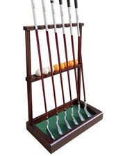 Golf Club Rack Stand, Solid Wood Golf Club  Putter Display Rack, Golf Mahogany