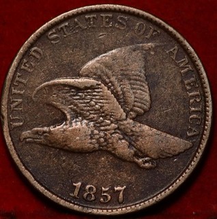 1857 Philadelphia Mint Copper Nickel Flying Eagle Cent