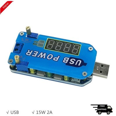 15W 2A USB     Converter Adjustable Step Up Down Power Supply Module *ll