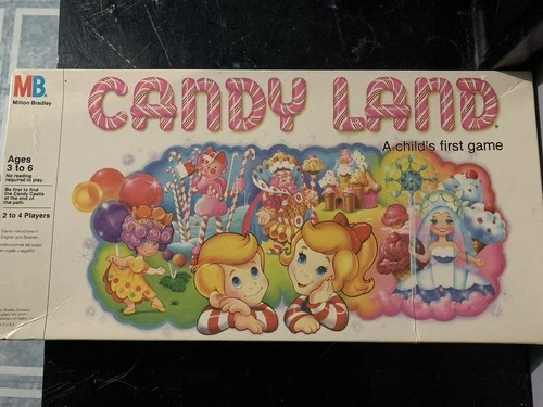 Vintage 1984 Milton Bradley Candy Land Board Game Missing One Card