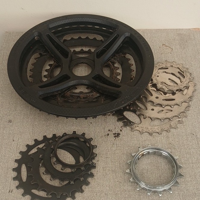 Shimano Cassette 3 Speed +2 Selections Gears And Drive Gear Premium Parts Joblot