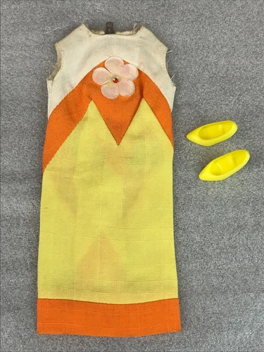 Vintage BARBIE TROPICANA MOD Dress #1460 w/ Shoes
