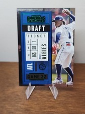 2020 Panini Contenders - Ozzie Albies #31 Draft Ticket Green /299