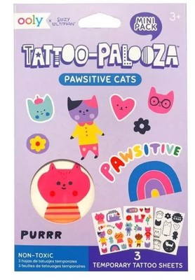 810104682183 Tatuaże zmywalne mini Tattoo Palooza - Koty Ooly