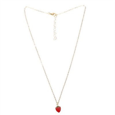 1pc Erdbeere Anhänger Halskette kreative Mädchen Halskette Schmuck für Frauen