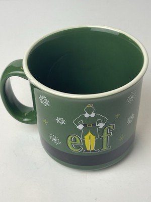 ELF Christmas Coffee Mug Cup, Large 20 Oz, 4'' Green -Ceramic, Buddy the Elf New