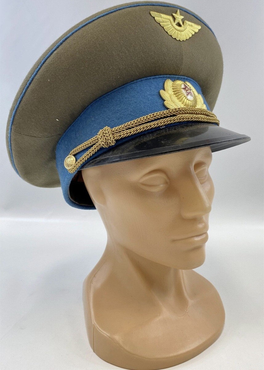 Vintage soviet pilot's cap Military Uniform Soviet Army RED ARMY