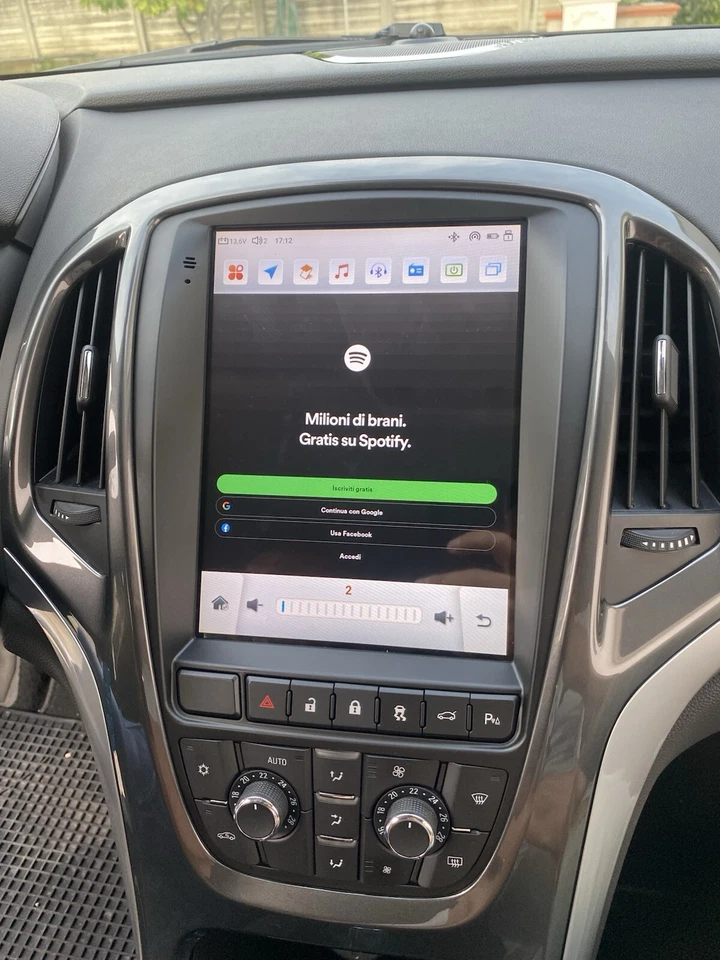 CARPLAY Autoradio Stereo 2din Wifi Gps BT Android Auto navigatore Opel Astra J - Immagine 4 di 4