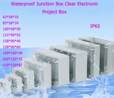 Waterproof Clear Electronic Project Box Enclosure ABS Plastic Cover Cases