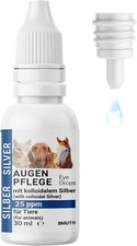 30ml Augenpflege Hunde Katzen kolloidales Silber – 25 ppm – Rötung Augentropfen