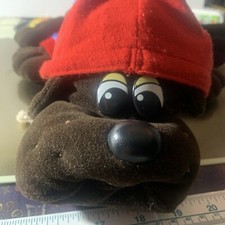 TONKA Large Pound Puppy Puppies 18  Chocolate Dog With Hoodie 1985 Vintage