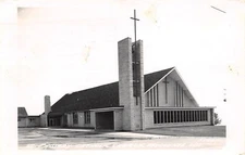 Kewaunee Wisconsin~Holy Rosary Catholic Church~1965 Real Photo Postcard~RPPC