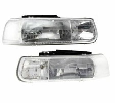Left Right Halogen Headlight Set For 2001 2002 Chevrolet Silverado 2500 Hd Left Right Halogen Headlight Set For 2001 2002 Chevrolet Silverado 2500 Hd