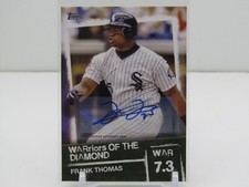 FRANK THOMAS 2020 TOPPS WARRIORS OF THE DIAMOND AUTOGRAPH AUTO #2/10! WHITE SOX!