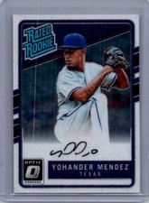 2017 Donruss Optic #RRS-YO Yohander Mendez Rated Rookies Signatures