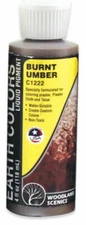 Woodland Scenics ~ New 2025 ~ Burnt Umber Earth Color Liquid Pigment ~ C1222