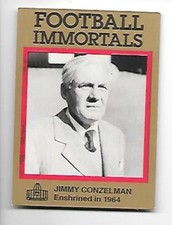 JIMMY CONZELMAN 1985-88 Football Immortals #27 NRMT CHICAGO CARDINALS