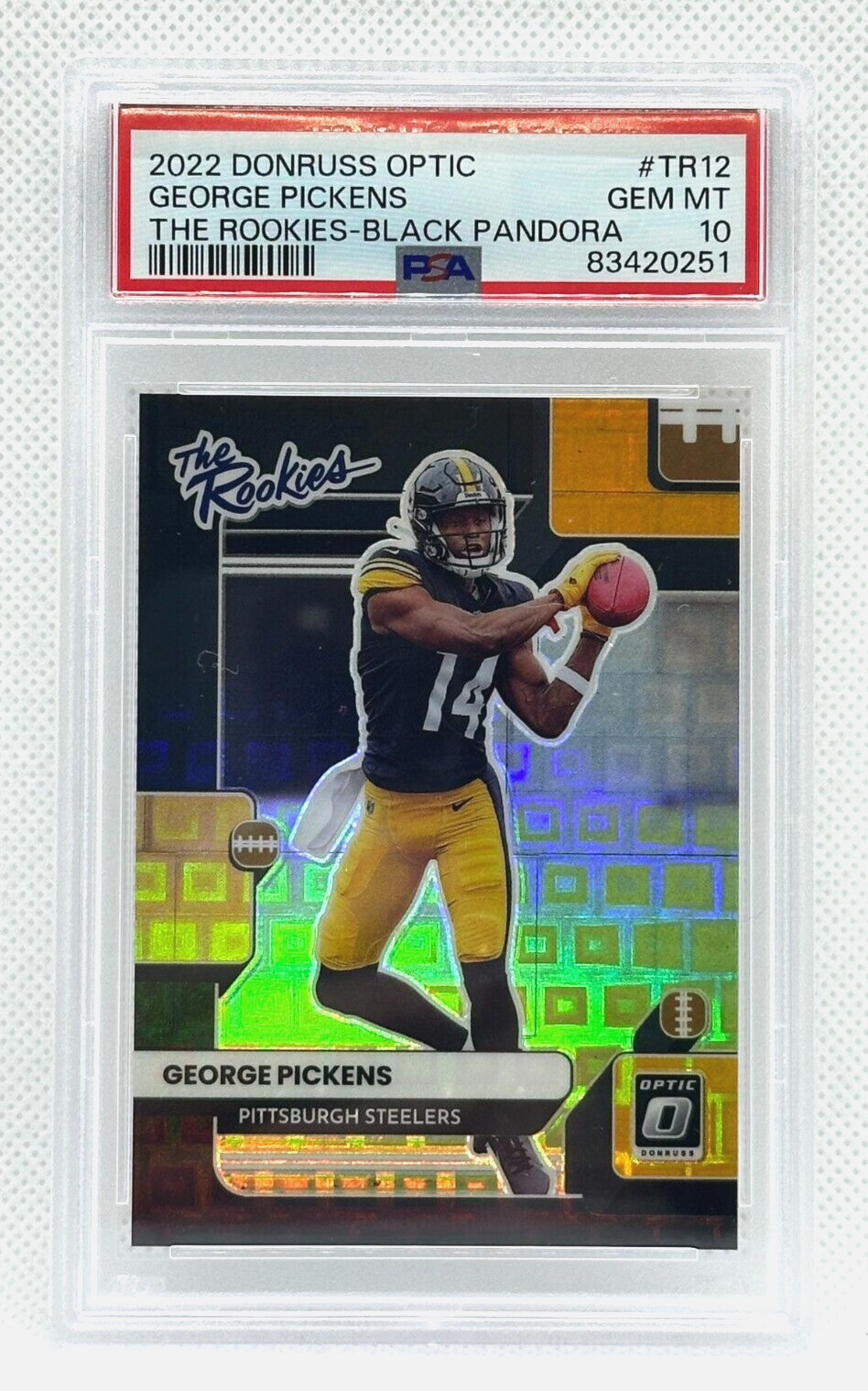 George Pickens Panini Donruss Optic the Rookies #TR12 Black Pandora