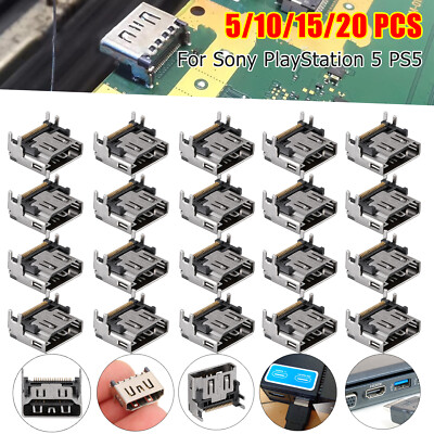 Lot of HD HDMI Ports Connector Socket Replacement For Sony PlayStation 5 PS5