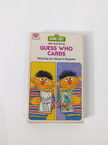 Vintage 1978 Whitman Sesame Street See And Know Guess Who Cards Game - Picture 2 of 4
