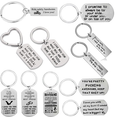 personalised keyring for boyfriend