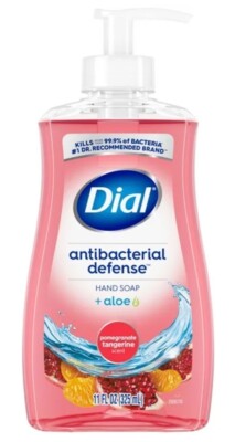 Dial Antibacterial Defense Liquid Hand Soap Aloe, Pomegranate