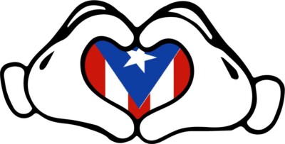 Puerto Rico Flag Bumper Sticker – PR Decal, Bandera Boricua – 3.5