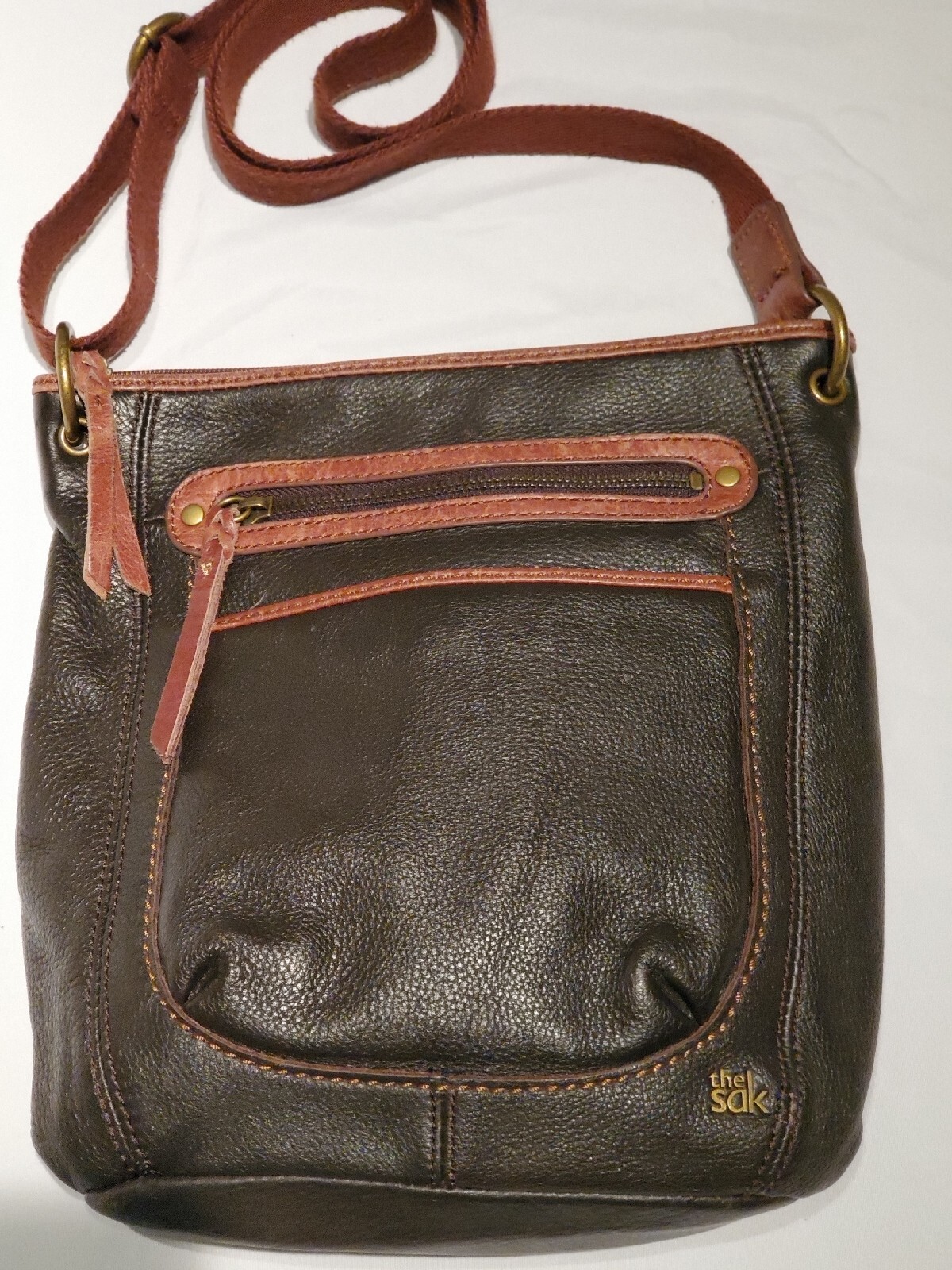 The Sak Laurel Crossbody Bag Brown Chocolate Teak Peb… Gem