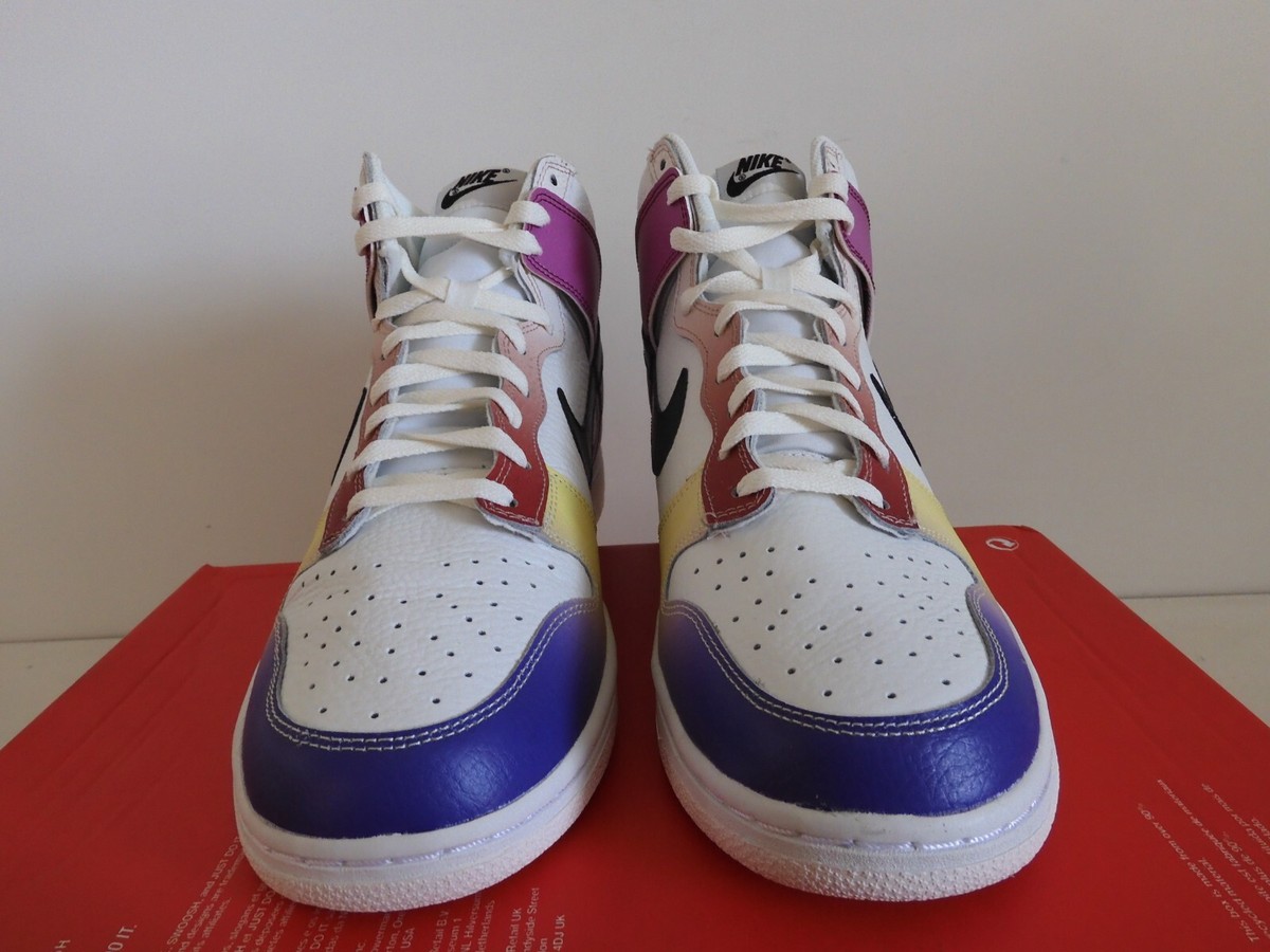 Nike Dunk High 白/バーガンディ sz 27.5 Women's Nike Dunk High SE Chrome White Metallic Silver