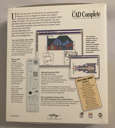 Softkey Software Key CAD Complete MACINTOSH & Windows CD-ROM 1994 - Picture 8 of 11