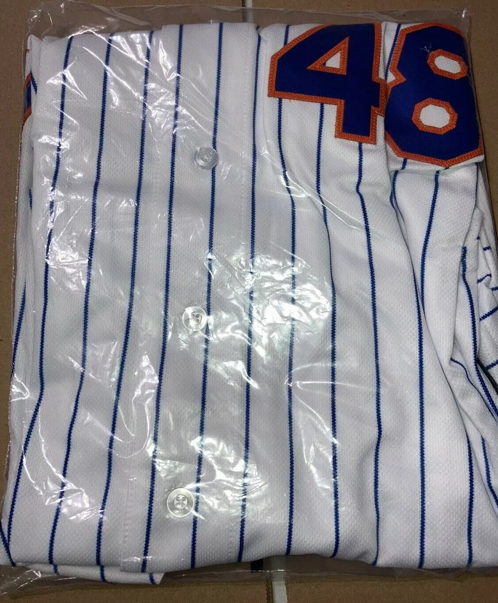 Men's New York Mets Jacob deGrom Nike White Home Authentic Player Jersey