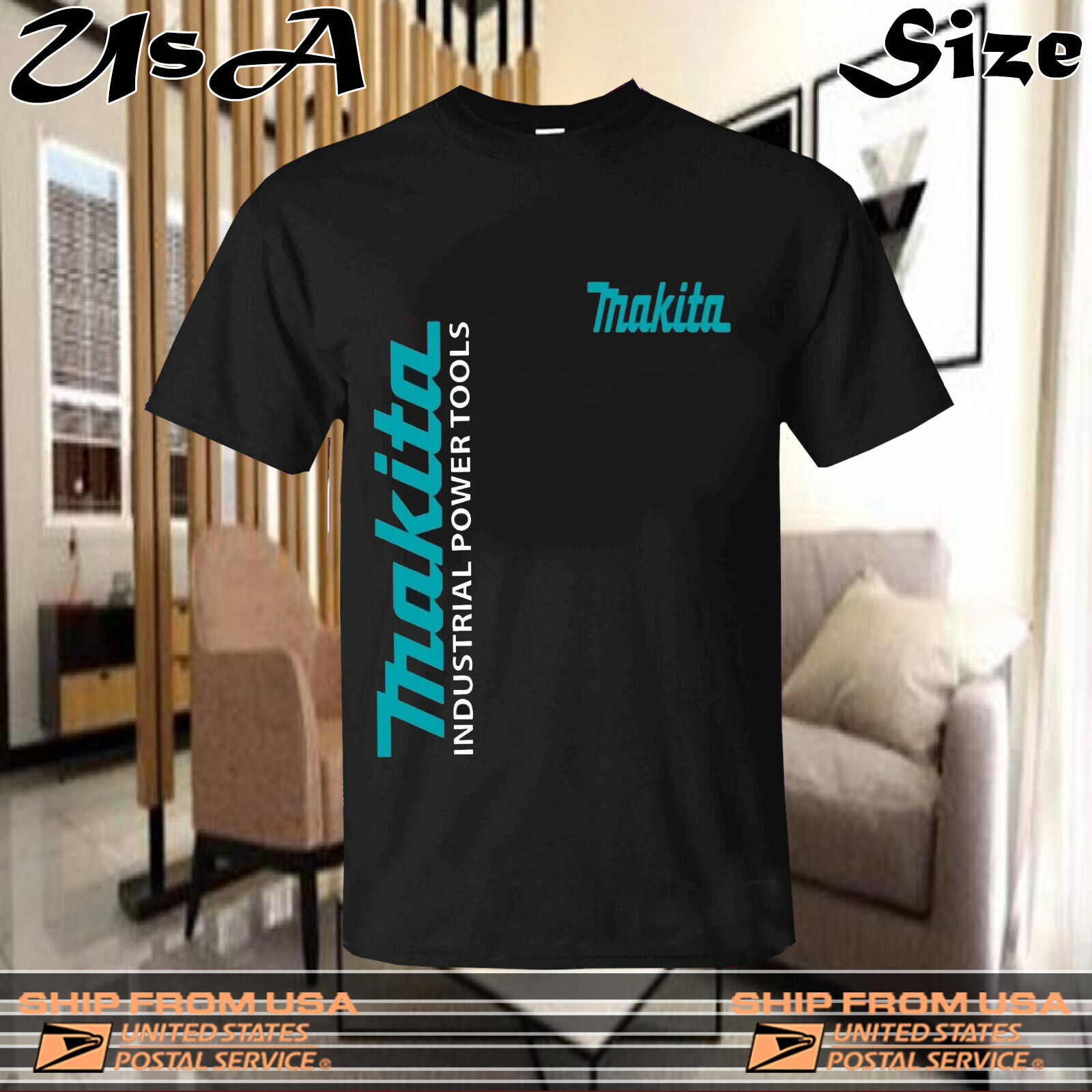 skorsten sfære aflevere Makita T Shirt Powertools Tools - Black T-Shirt Usa Size S-5XL T-shirt Usa  Size | eBay
