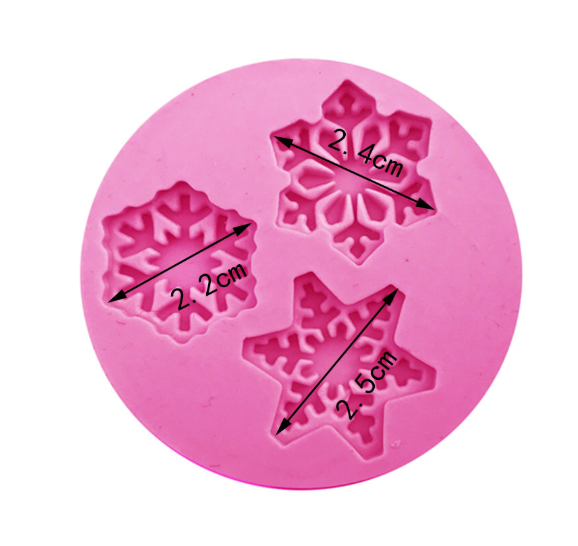 3D-Weihnachts-Kuchenform Aus Silikon – In Baum & Schneemann Form, Hitzebeständig Bis 230°C, Pink