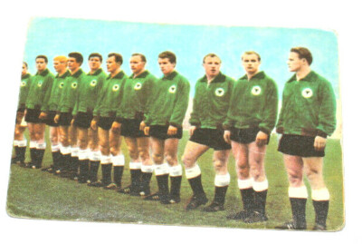Fußballkarte Chromo Deutschland Mannschaft WM-Qualifikation Chile 1962