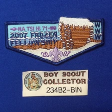 Boy Scout Na-Tsi-Hi Lodge 71 2007 Frozen Fellowship Order OfThe Arrow Flap Patch