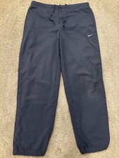 Nike Vtg Y2K Windbreaker Track Pants Womens M Waterproof Baggy Sweatpants Swoosh