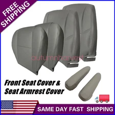 6Pcs For 2000-04 Toyota Tundra Front Replacement Seat Cover & Armrest Cover Gray