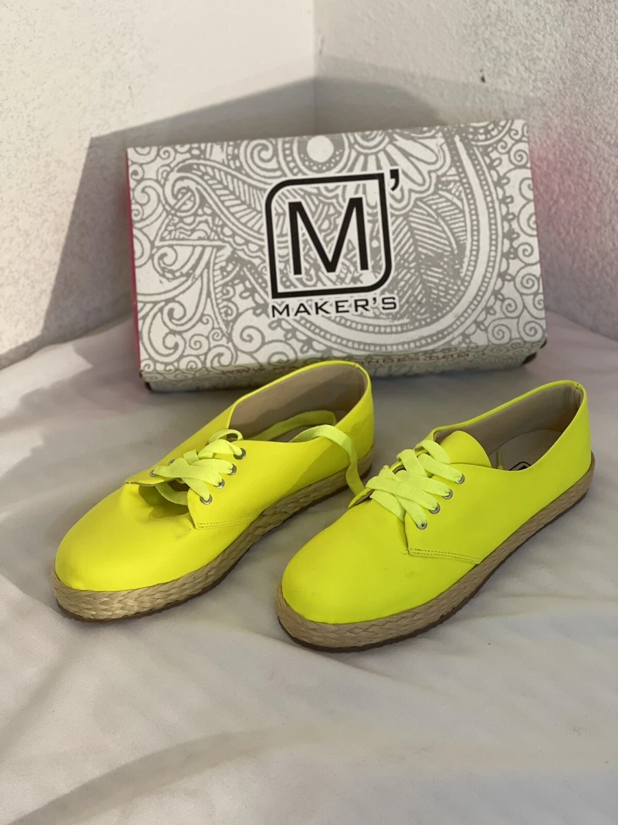 Neon yellow cheap platform sneakers