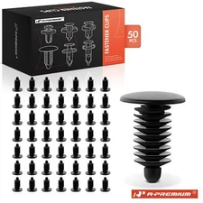 A-Premium 50x 6mm Nylon Door Weatherstrip Retainer Clips Single Head for Chevy