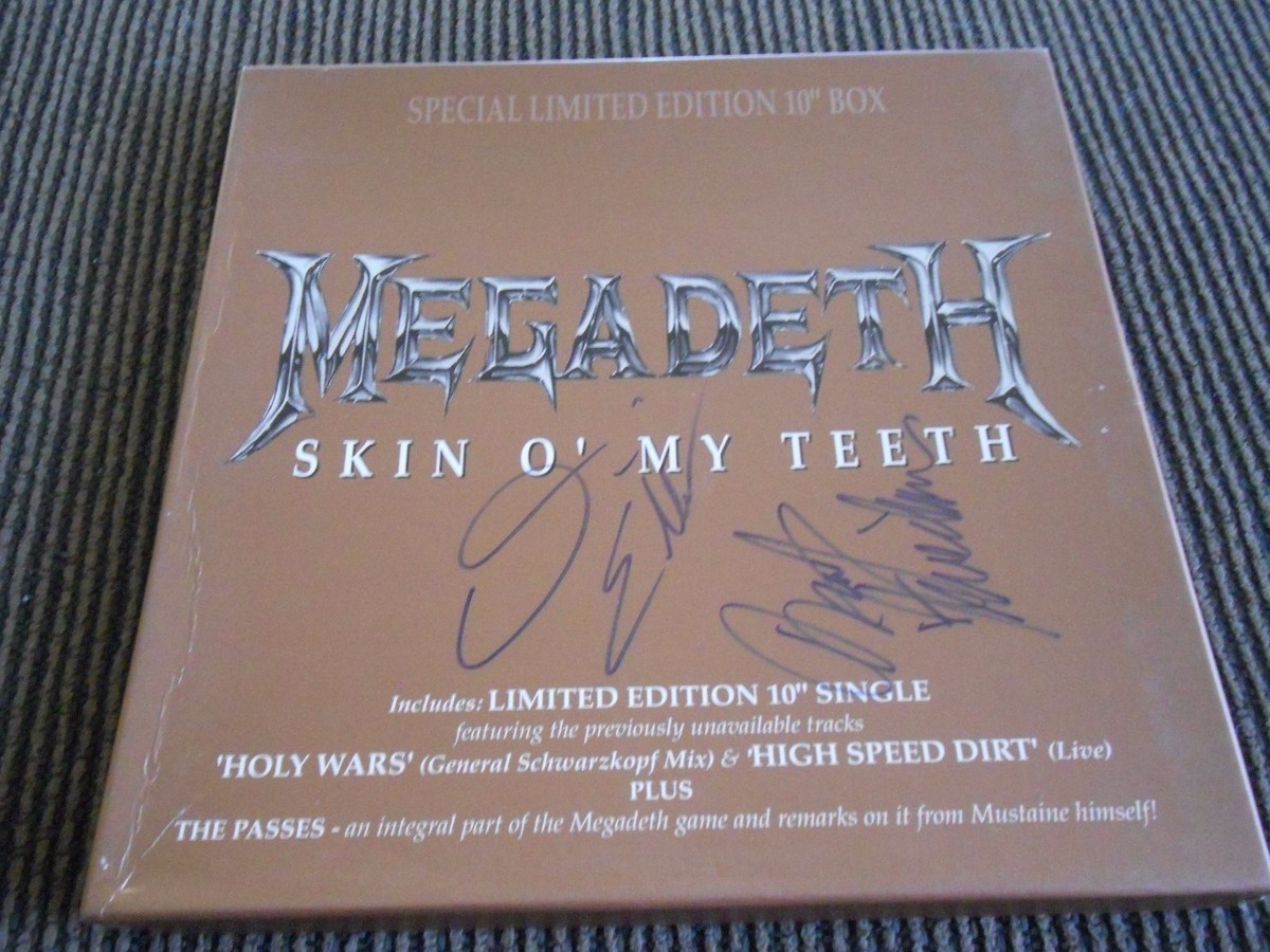 洋楽 Megadeth Skin O' My Teeth special BOX Megadeth Skin O' My Teeth + Passes Sheet UK Vinyl box set