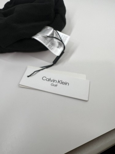 Calvin Klein CK Golf beanie winter knit ribbed cuffed one size fits most black - Picture 4 of 7